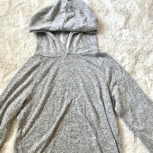 Grey sweatshirt with hood